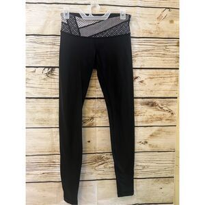 Lululemon thick band black leggings size 6